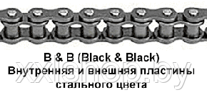 Приводная цепь DID 525VX3 (Х-ринг) черная (112 звеньев), фото 2