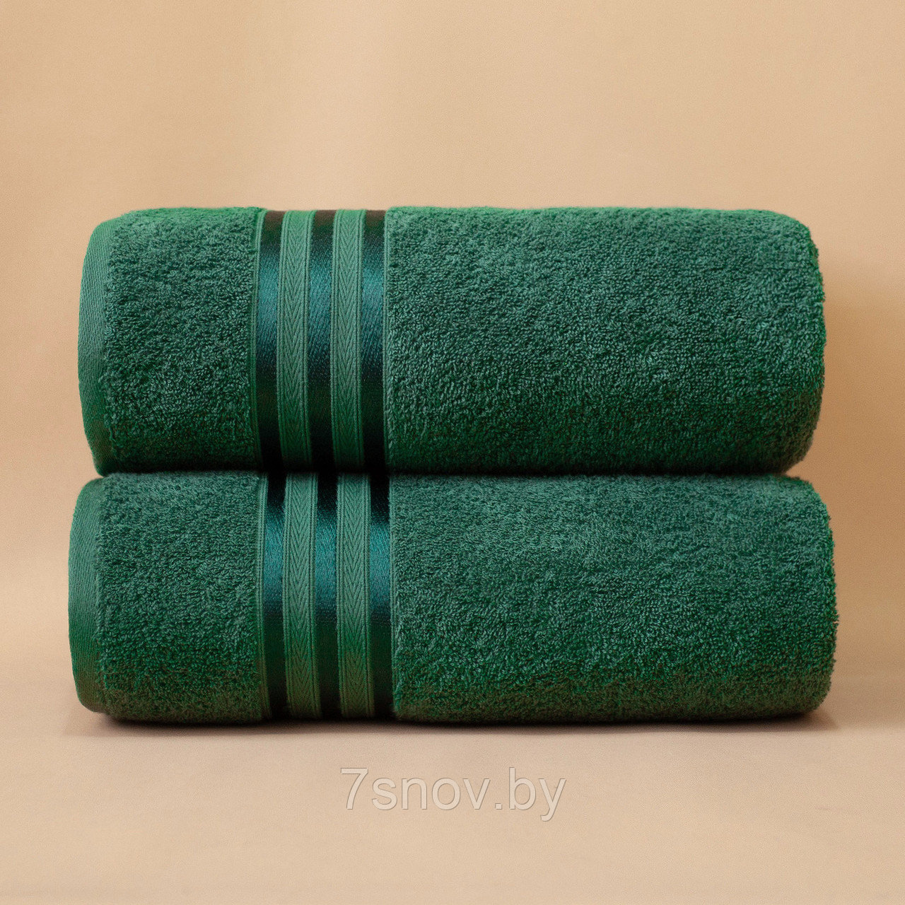 Набор махровых полотенец темно-зеленый - фото 1 - id-p214381690
