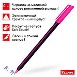 Ручка шариковая Luxor "Stick Soft Touch" синяя, 0,7мм, корпус ассорти, фото 3