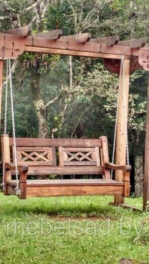 Качели садовые деревянные "Кредо №11"
