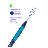 Ручка шариковая автоматическая Berlingo "Riteline" синяя, 0,7мм, грип, корпус ассорти, фото 3