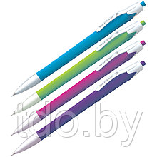 Ручка шариковая автоматическая Berlingo "Triangle" синяя, 0,7мм, трехгран. корпус ассорти, в стакане