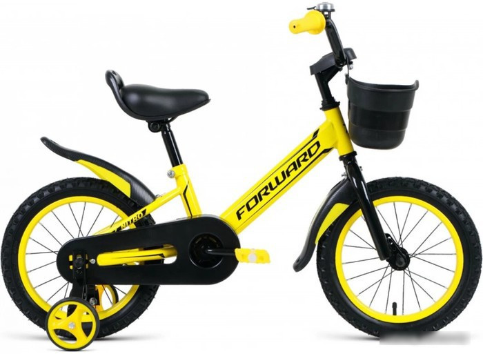 Детский велосипед Forward Nitro 16 2023 (желтый) - фото 1 - id-p214214169
