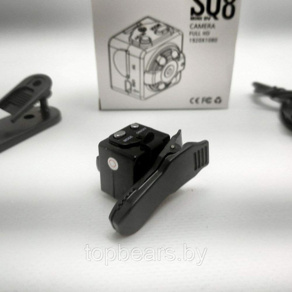 Скрытая мини видеокамера SQ8 Mini DV 1080P / Мини видеорегистратор / Спортивная камера с датчиком движения и - фото 10 - id-p214382618