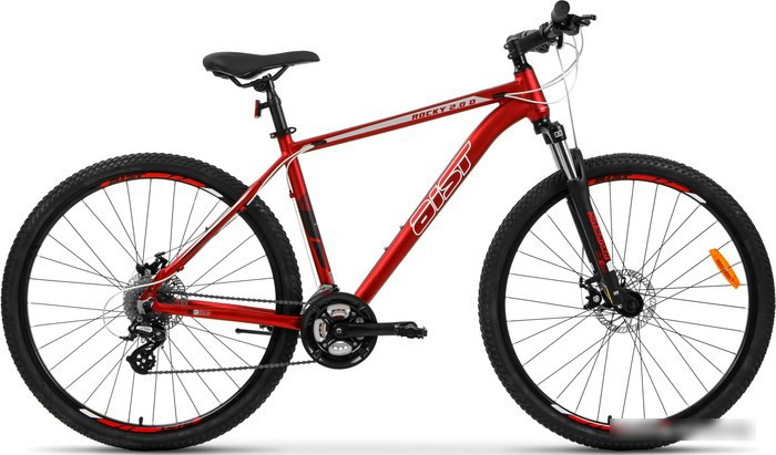 Велосипед AIST Rocky 2.0 Disc 27.5 р.21 2022 (красный) - фото 1 - id-p210499767