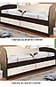 Кровать односпальная с шуфлядами " Лагуна-2", белый/сонома, фото 5