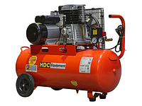 Компрессор HDC HD-A071 (396 л/мин, 10 атм, ременной, масляный, ресив. 70л, 220В, 2.20 кВт)