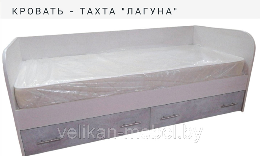 Кровать-тахта односпальная с ящиками " Лагуна" " - фото 1 - id-p214390128