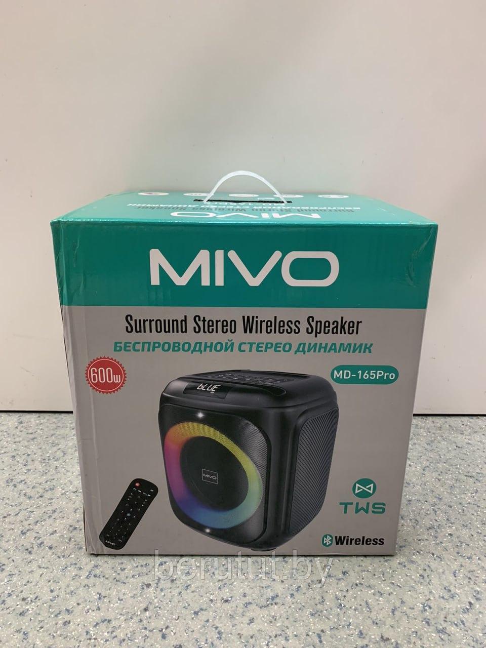 Портативная напольная беспроводная колонка Bluetooth MIVO MD-165 Pro с микрофоном - фото 10 - id-p214390134