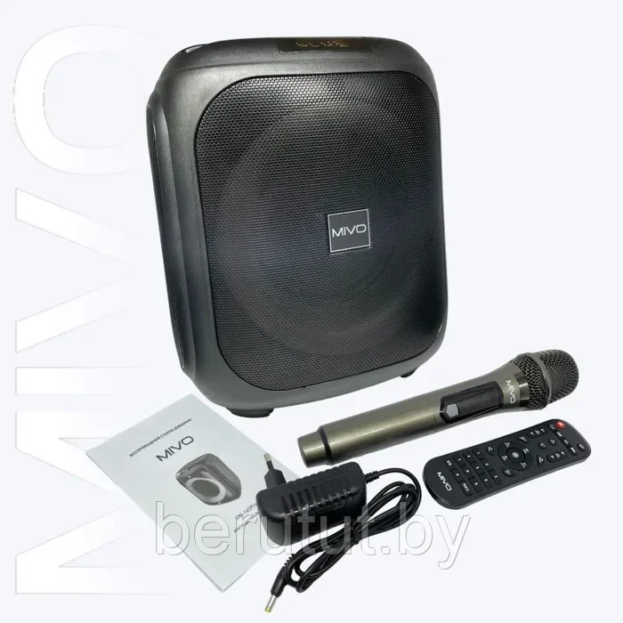 Портативная напольная беспроводная колонка Bluetooth MIVO MD-165 Pro с микрофоном - фото 7 - id-p214390134