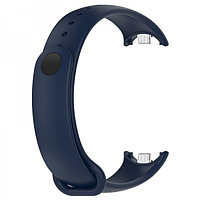 Силиконовый ремешок Rumi Metalfix для Xiaomi Smart Band 8 Темно-синий