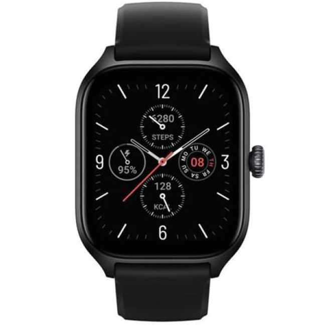 Умные часы Amazfit GTS 4 (Черный, с черным ремешком из фторэластомера) - фото 2 - id-p214390249