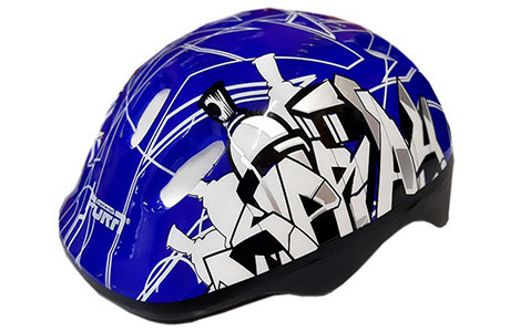 Шлем защитный для роликовых коньков FORA, синий  р-р S (53-57см ) LF-0238-BL
