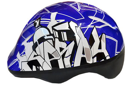 Шлем защитный для роликовых коньков FORA, синий р-р S (53-57см ) LF-0238-BL - фото 3 - id-p214390279