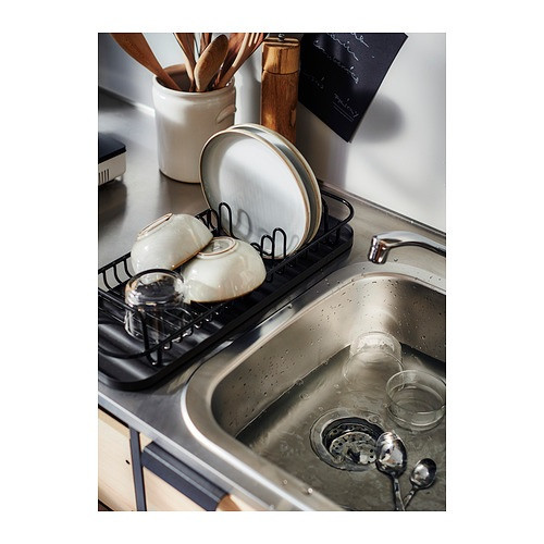 IKEA/ ЛИЛЛЬХАВЕТ подставка для посуды, антрацит - фото 4 - id-p214390285