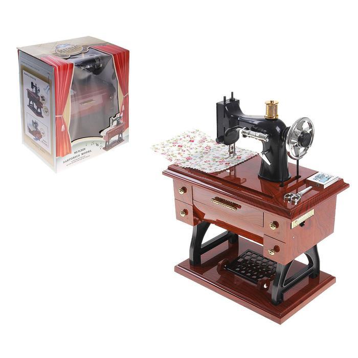 Машинка швейная шкатулка «Классика», световые, звуковые эффекты, работает от батареек - фото 1 - id-p214391284