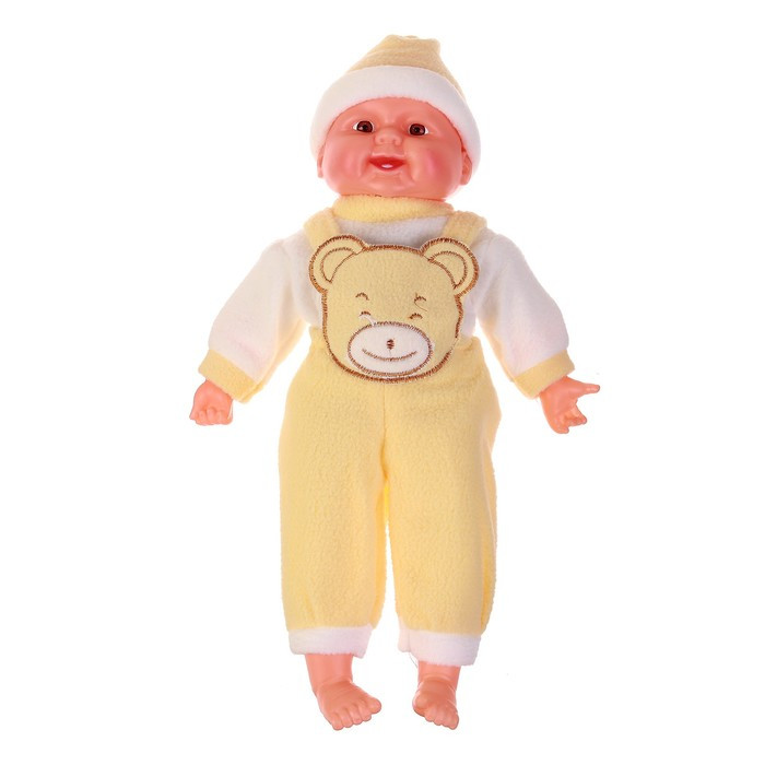 Мягкая игрушка «Кукла» жёлтый костюм, хохочет - фото 2 - id-p214391462