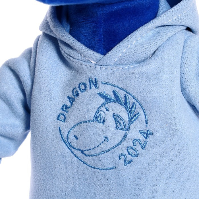 Мягкая игрушка «Дракон Дизель в толстовке», 25 см, цвет синий - фото 4 - id-p214391871
