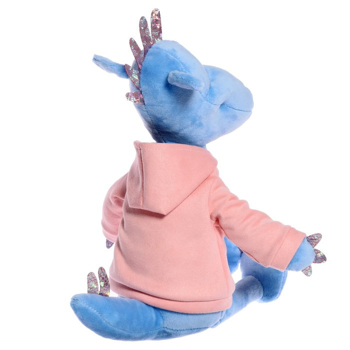 Мягкая игрушка «Дракон Дейзи в толстовке», 25 см, цвет синий - фото 3 - id-p214391872