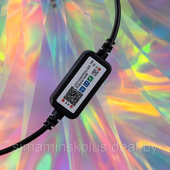 Светодиодная фигура «Ёлка» 100 × 130 × 100 см, пластик, управление с приложения, USB, свечение RGB - фото 8 - id-p214391985