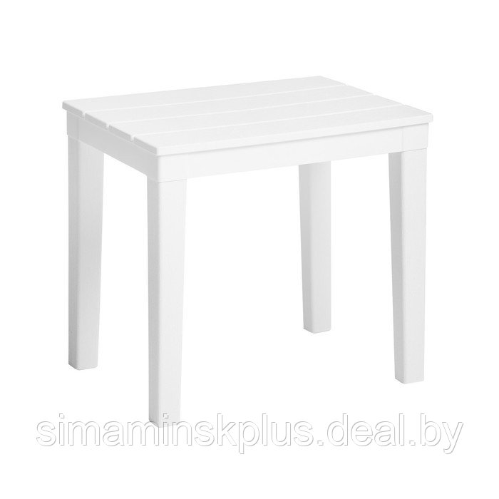 Столик для шезлонга "Прованс" белый, 40х30х37см - фото 1 - id-p214392646