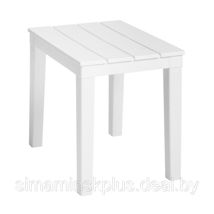 Столик для шезлонга "Прованс" белый, 40х30х37см - фото 2 - id-p214392646