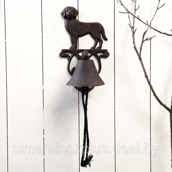 Колокол сувенирный металл "Собака" 24х10х13,5 см - фото 1 - id-p214392916