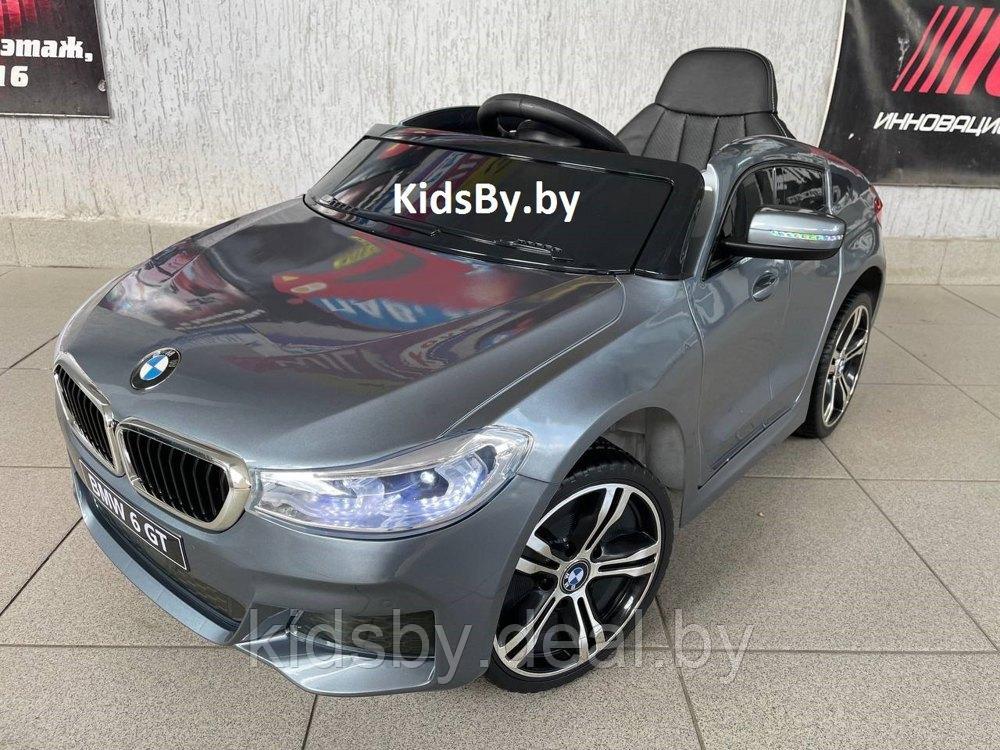 Детский электромобиль RiverToys BMW6 GT JJ2164 (серый) глянец (автокраска) Лицензия