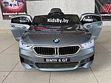 Детский электромобиль RiverToys BMW6 GT JJ2164 (серый) глянец (автокраска) Лицензия, фото 2