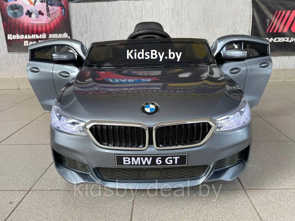 Детский электромобиль RiverToys BMW6 GT JJ2164 (серый) глянец (автокраска) Лицензия - фото 2 - id-p167162505