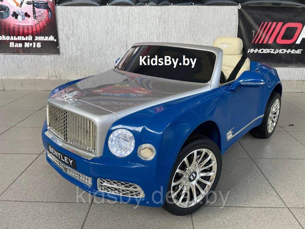 Детский электромобиль RiverToys Bentley Mulsanne JE1006 (синий) Лицензия - фото 3 - id-p182812586