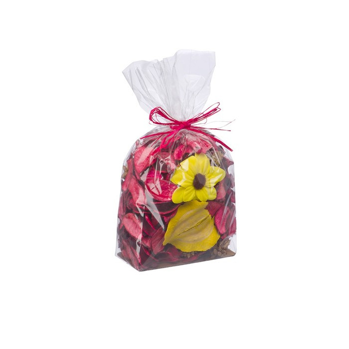 Набор сухоцветов из натуральных материалов с ароматом клубники, пакет 10×7,5×15,5 см - фото 1 - id-p214394988