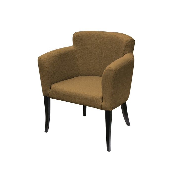 Кресло «Неаполь», ткань велюр, опоры массив венге, цвет yellow - фото 1 - id-p214396407