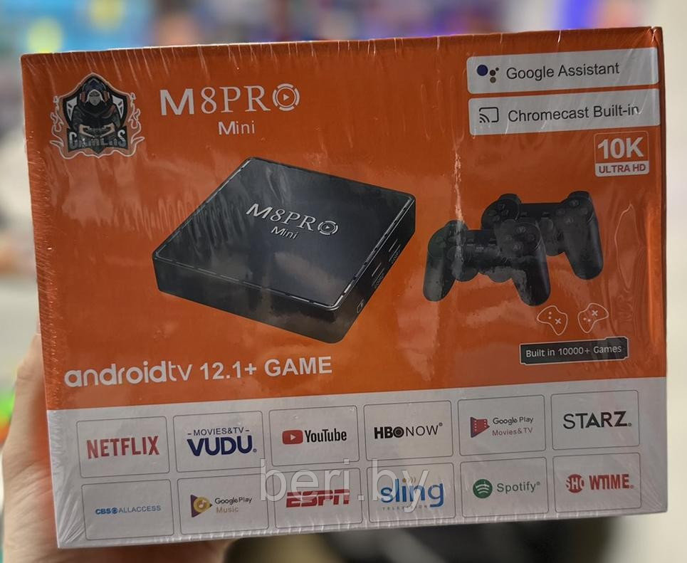 2 в 1 Игровая приставка GAME STICK + TV-приставка M8 Pro Mini Android 12.1 + 2 беспроводных геймпада, 4/64 Гб - фото 7 - id-p214395740