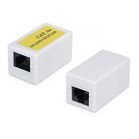 Проходной адаптер RJ45-RJ45 Cabeus CA-8P8C-C5e-WH кат.5е