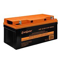 Аккумуляторная батарея ExeGate HR 12-65 (12V 65Ah, под болт М6) EX282982RUS