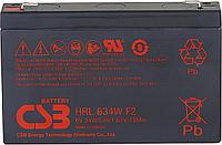 Батарея CSB серия HRL, HRL634W F2 FR, напряжение 6В, емкость 8.5Ач (разряд 20 часов), 34 Вт/Эл при 15-мин.