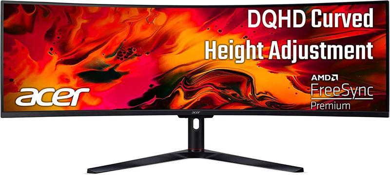 Монитор 49'' ACER Nitro EI491CURSbmiipphx , 5K 32:9, VA, 5120x1440, 4ms, 350 / 400cd, 120Hz, 2xHDMI(2.0) + - фото 1 - id-p214270966