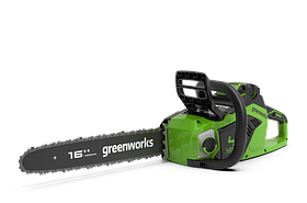 Цепная пила аккумуляторная Greenworks 40V, 40 см, бесщеточная,  до 1,8 КВт, с 1хАКБ 4Ач и ЗУ