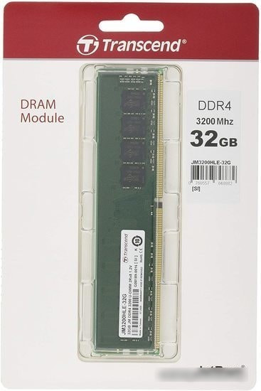 Оперативная память Transcend JetRam 32GB DDR4 PC4-25600 JM3200HLE-32G - фото 2 - id-p214443737