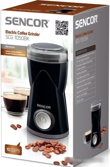 Электрическая кофемолка Sencor SCG 1050BK - фото 2 - id-p214443744