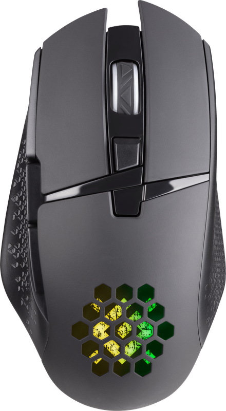 Беспроводная игровая мышь - Defender Glory GM-514, 7 кнопок, подсветка, аккумулятор 400mAh, 3200dpi, чёрная - фото 7 - id-p214445562