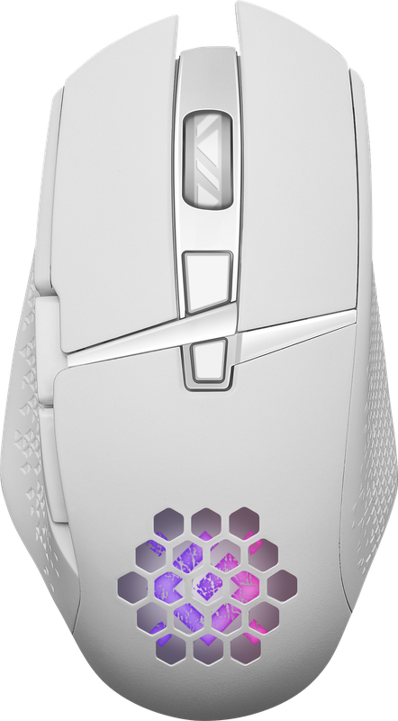 Беспроводная игровая мышь - Defender Glory GM-514, 7 кнопок, подсветка, аккумулятор 400mAh, 3200dpi, белая - фото 4 - id-p214448128
