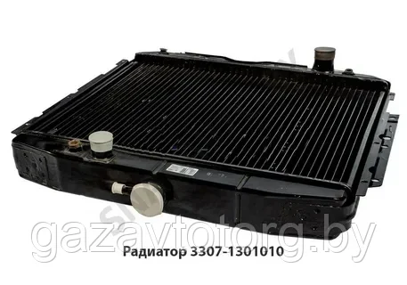 Радиатор охлаждения ГАЗ-3307 медн 3-х рядн (Лихославль), 3307-1301010, фото 2