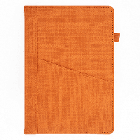 Ежедневник Smart Geneva Ostende А5, синий, недатированный, в твердой обложке с поролоном Оранжевый