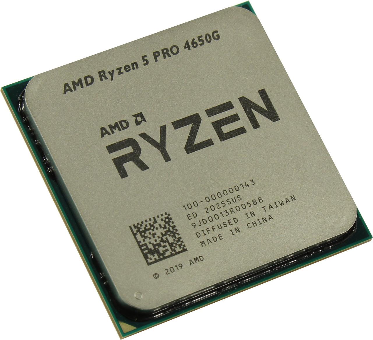 CPU AMD Ryzen 5 PRO 4650G (100-000000143) 3.7 GHz/6core/SVGA RADEON/3+8Mb/65W Socket AM4 - фото 1 - id-p214488546