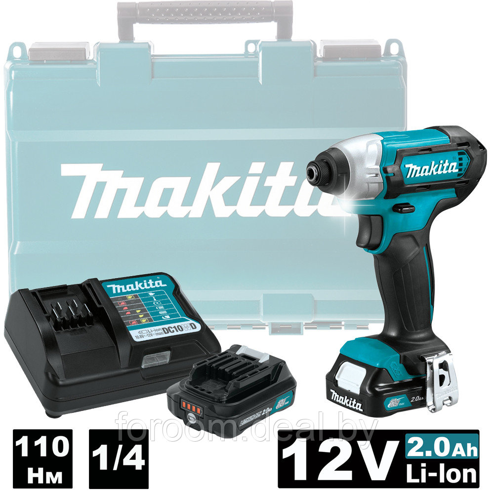 Винтоверт аккумуляторный TD110DWAE (TD 110 DWAE) MAKITA - фото 1 - id-p214488558