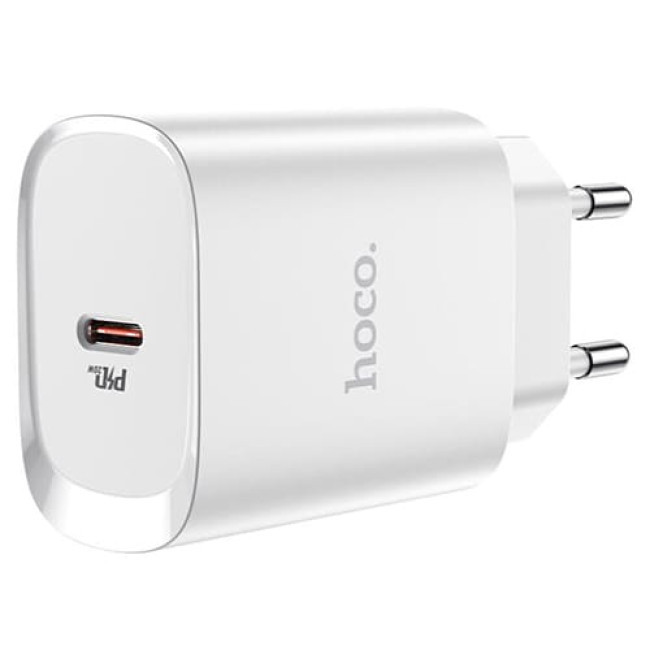 Зарядное устройство Hoco N14 Type-C PD20W QC3.0 + кабель Type-C - Lightning Белый - фото 5 - id-p214488703
