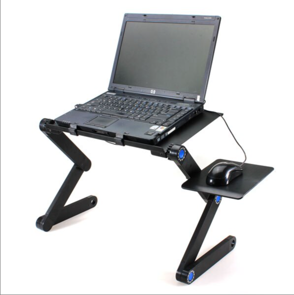 Столик трансформер для ноутбука с вентилятором Multifunctional Laptop Table T8 - фото 3 - id-p109079410