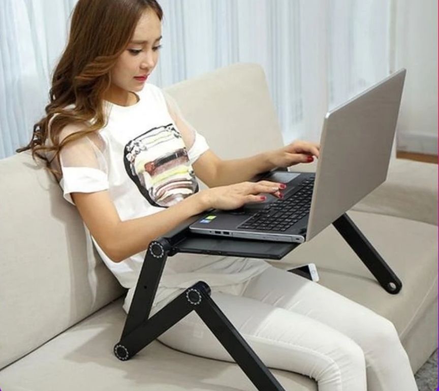 Столик трансформер для ноутбука с вентилятором Multifunctional Laptop Table T8 - фото 2 - id-p109079410